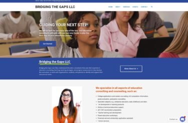 Bridging the Gaps LLC <br/> Website Design