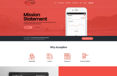 Acceptivo <br/> Website Development 