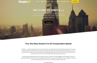  Simple LJ  <br/> Website Design