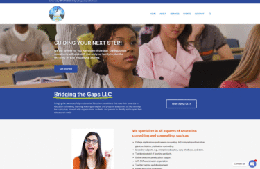 Bridging the Gaps LLC <br/> Website Design